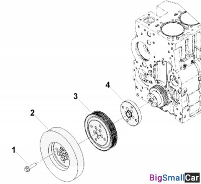 Адаптер шкива коленчатого вала ISLe, QSL 3943977