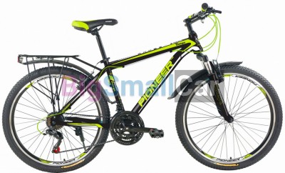 Горные велосипеды PIONEER OMEGA 26/16 black-green-white
